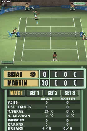 Tennis Masters (Europe) screen shot game playing